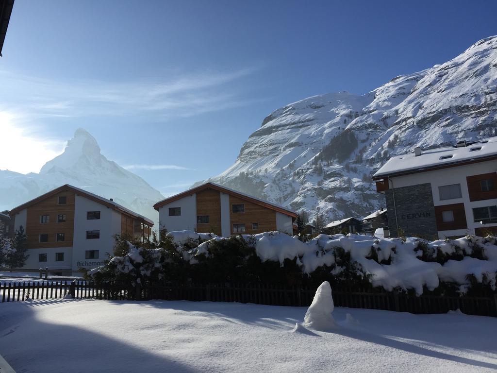 Haus Fleckstein Zermatt Wohnung Karibu エクステリア 写真