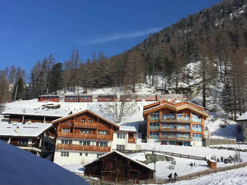 Haus Fleckstein Zermatt Wohnung Karibu エクステリア 写真