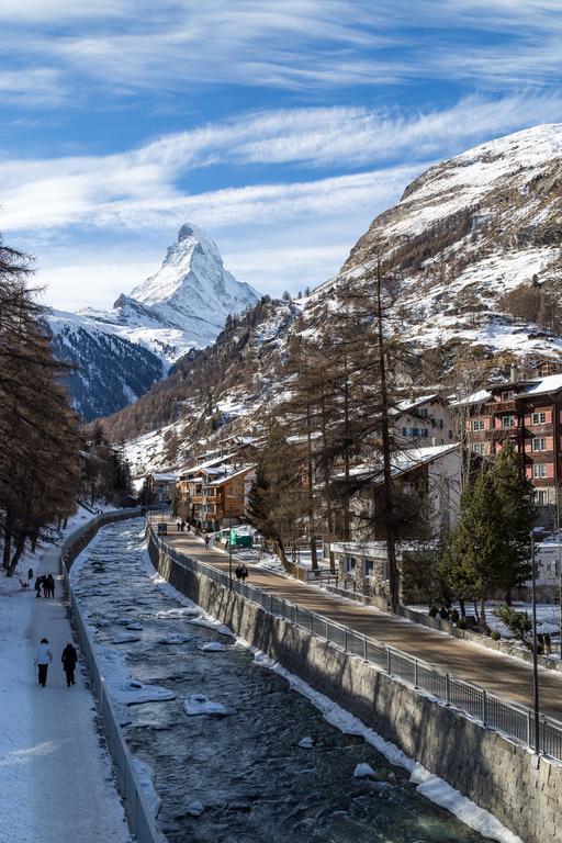 Haus Fleckstein Zermatt Wohnung Karibu エクステリア 写真