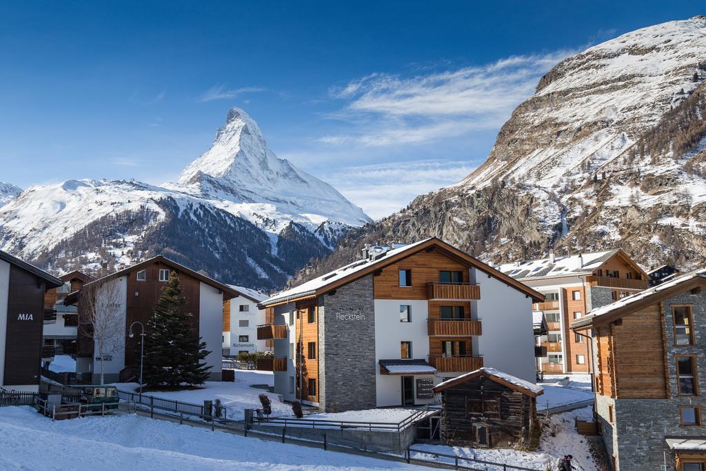 Haus Fleckstein Zermatt Wohnung Karibu エクステリア 写真